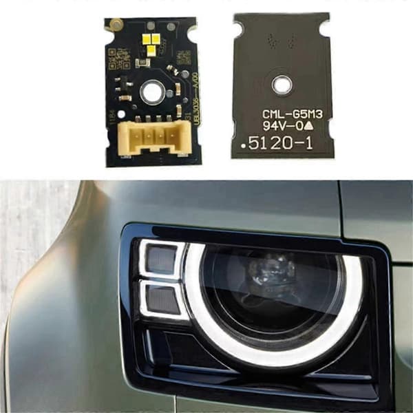 For 2020-2023 Bil DRL Hvit LED Kjørelys LED Board Lys Blinklys DRL Modul 2STK