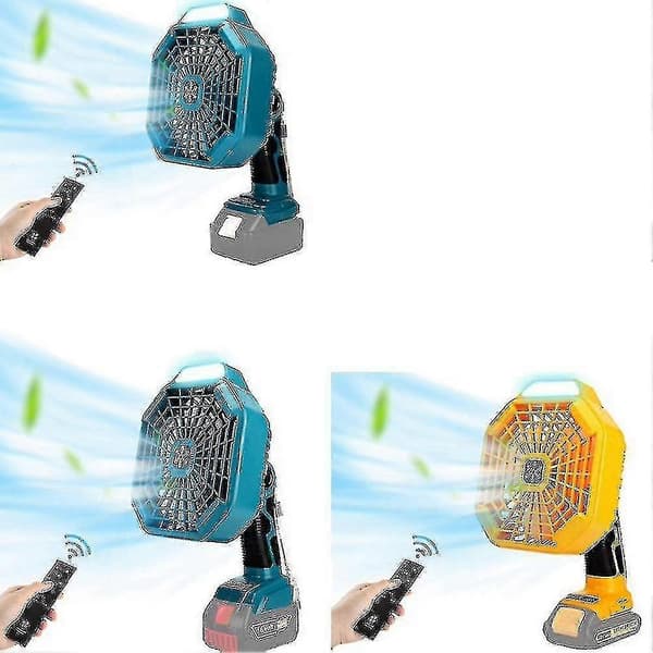 Vertikal USB-vifte for Bosch 18V litiumbatteri med lys - XC