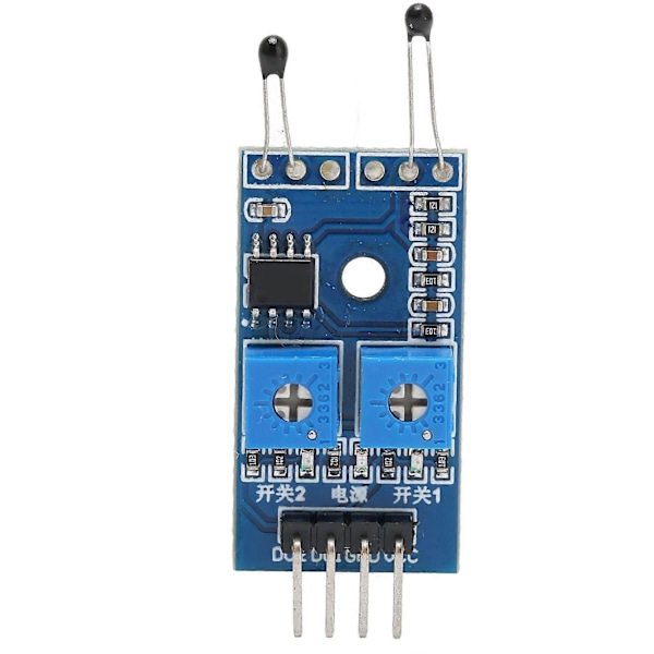 NTC Termisk Sensormodul 2 Kanal Temperaturkontroll Kretskort Elektroniska Moduler