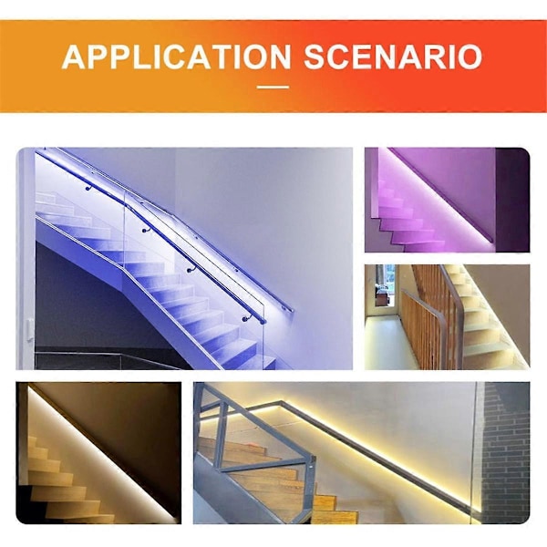 Rörelsesensor LED Trapp Pixel Ljus Kontroller RGB LED Kontroller med Dagsljussensor Trappbelysningskontroller