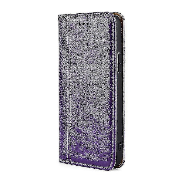 Grid Texture PU-deksel for OnePlus 11 Purple