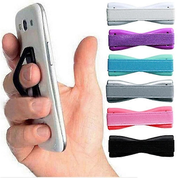 Smart Finger Telefonholder Plastik Sling Grip Anti-Slip Stand til Mobil Smart Phone White
