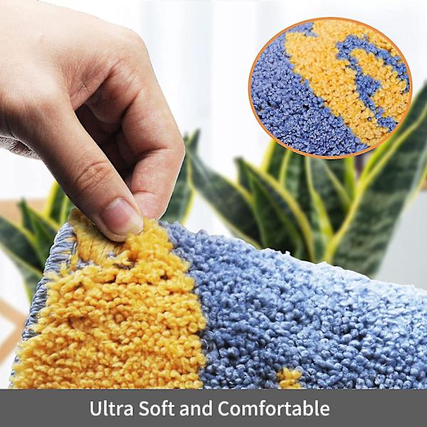 Badrumsmatta, Halkfri Söt Tecknad Anka Badrumsmatta, Ultra Mjuk Vattenabsorberande Badrumsmatta, Maskintvättbar Badrumsmatta För Badkar, Dusch Och Badrum (1 Blue-duck