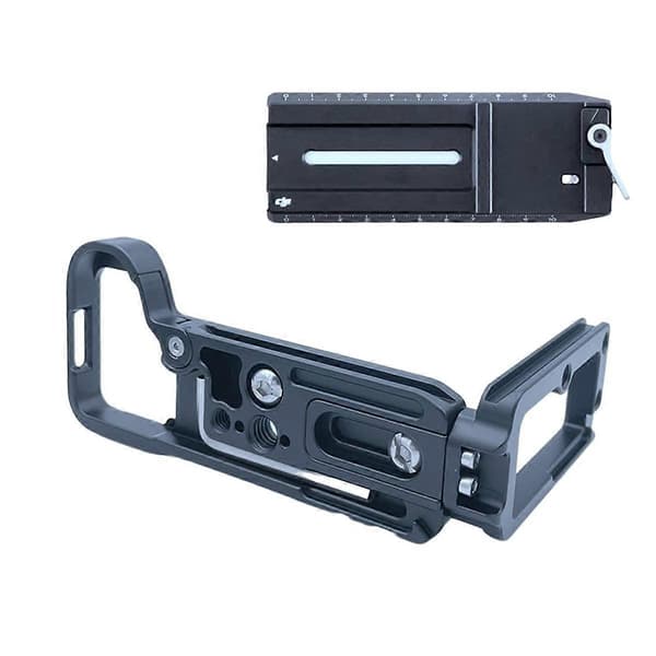 Quick Release Plate L Beslag Kameragreb til A7C2 A7CR Kamera Håndgreb Base Vertikal L Beslag Sort