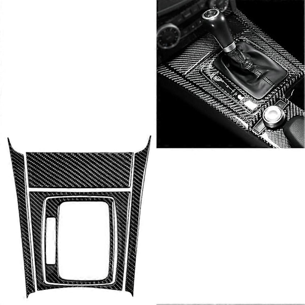 ABS Carbon Fiber Gear Shift Panel Trim Sæt til C Klasse W204 2007-2013