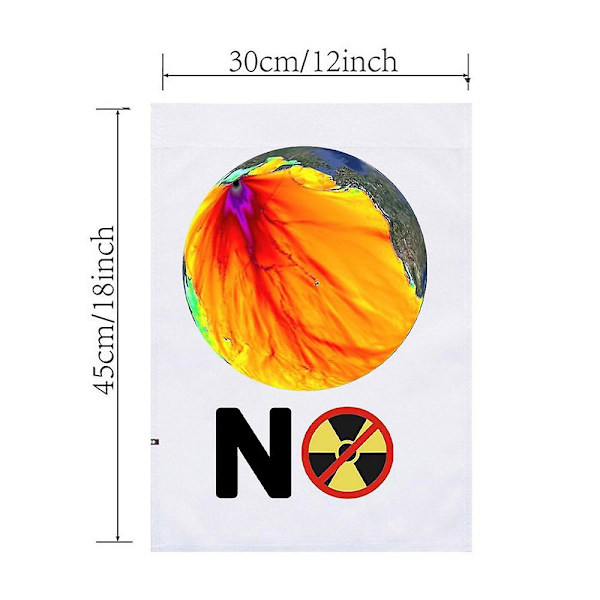 Nukleär Banner 1.48 X 0.98ft Trädgårdsflaggor För Utomhus Fallout Dekor För Marscherande Och Publicering Motståndet Mot Utsläpp Av Kärnkraft style 7