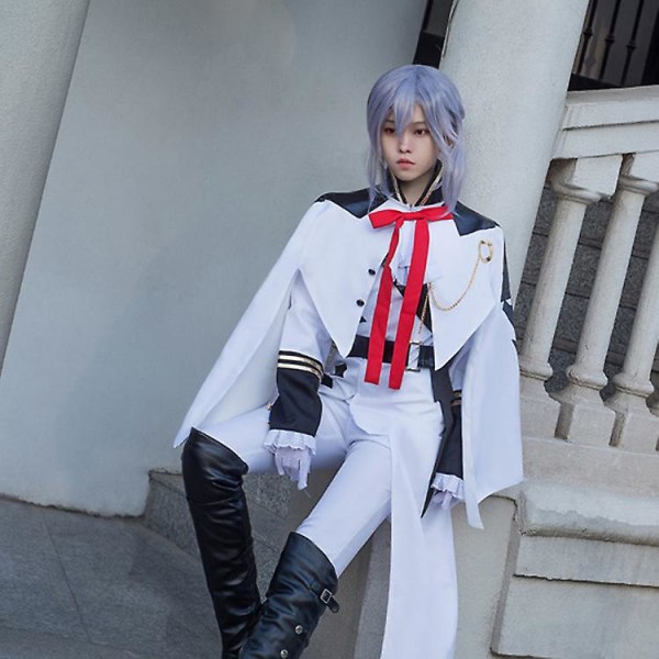 Anime Seraph Of The End Ferid Bathory Cosplay Kostymset White S
