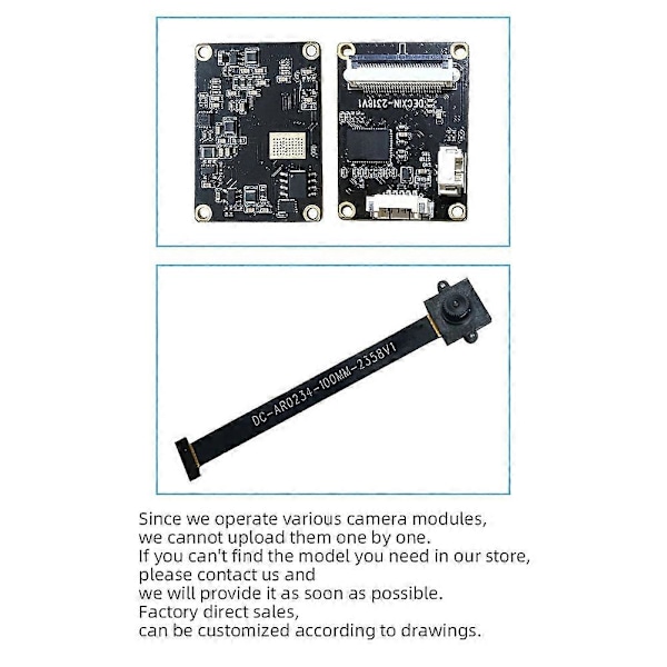 USB Global Shutter Split Kameramodul 1080P90 Frame AR0234 Industriell Kamera Höghastighetsfångst Utan Drivrutin B