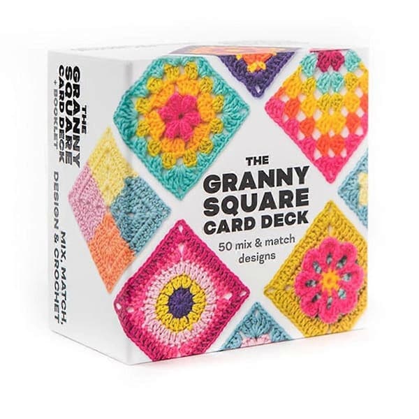 50 st Mix & Matcha Design Granny Square Kortlekar, Stickkit för Vuxna