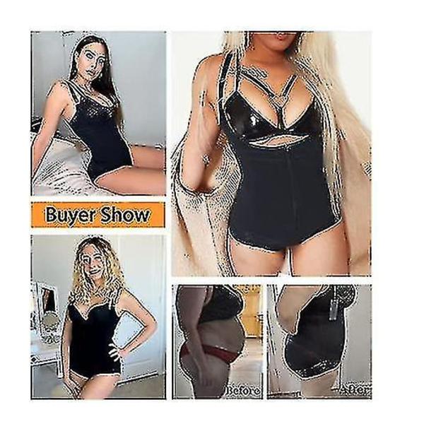 Tflycq Shapewear för Kvinnor Magekontroll Fajas Colombianas Kroppsformare Dragkedja Öppen Byst Body