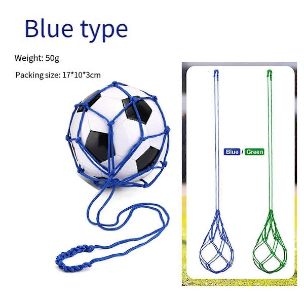 Blå Fodbold Netpose, Netpose Fodboldtræning, Bærbar Boldpose (Eksklusive Fodbold)