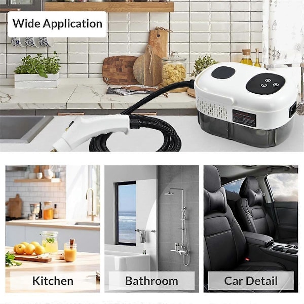 Steamrenser med Smart Touch-skjerm Høytrykksdamper for Rengjøring Håndholdt Steamrenser for Hjemmet EU Plugg A