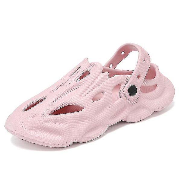 Sommartofflor för män Bekväma plattformssandaler för utomhus 2023 Strandtofflor Flip Flops Manliga inomhus Hemtofflor Badrumsskor Pink 36