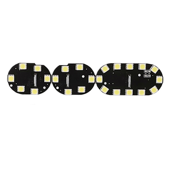 3 stk Bil LED Innvendig Leselys 8000LM 12V 5W Hvitt Lys Erstatning for Nissan Qashqai 2007+