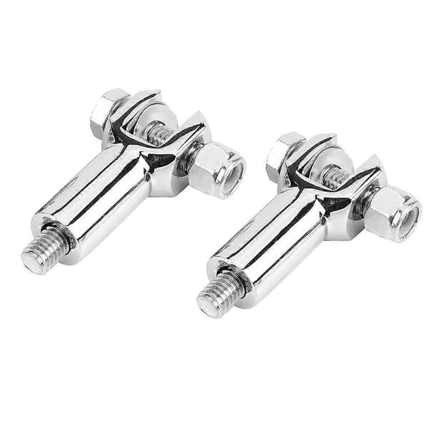 1 Par Passasjer Fotpinner Støttefeste Clevis Kit for Softail 2000-2006 Sølv
