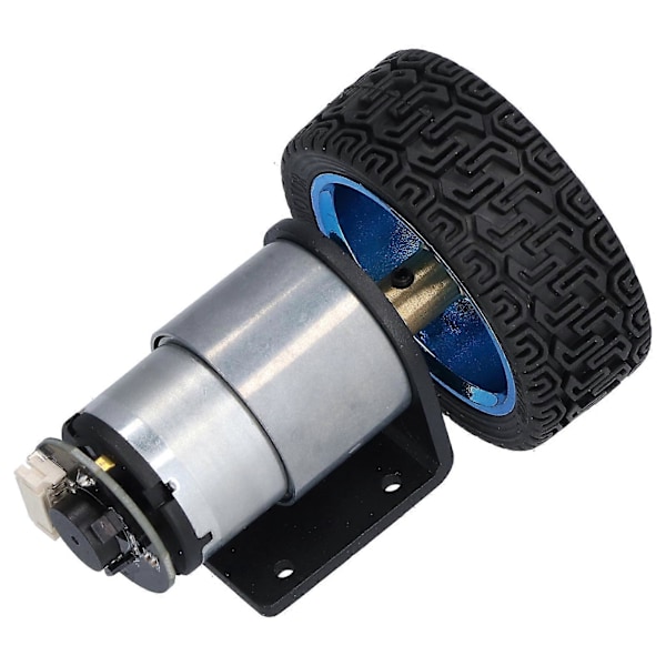 Encoder-moottorisarja 6 mm:n akselilla ja kiinnityskannattimella älyautoon, robotti-DIY DC6V JGB37?520600RPM