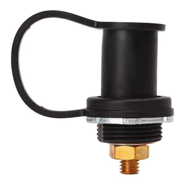 250A Batteriterminal Connector 3/8in Stærk Messing Stud Terminaler til Bil RV Båd Sort