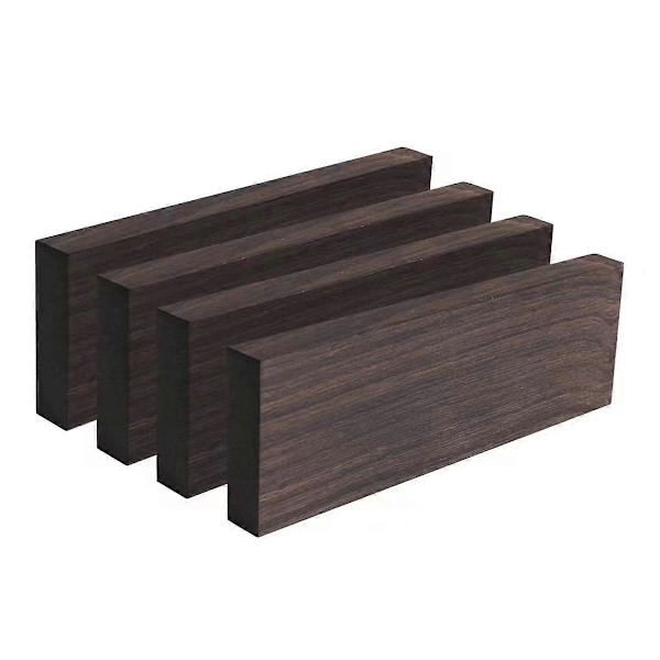4 st Obehandlade Ädelträ Plankor för DIY Gitarrtillbehör Elgitarr Gitarr Musik Gitarrist 120x40x10mm