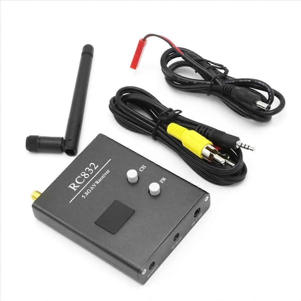 RC832 FPV Mottaker 5.8GHz 48CH RC832 AV Mottaker med Antenne for FPV Multikopter RC Quadcopter