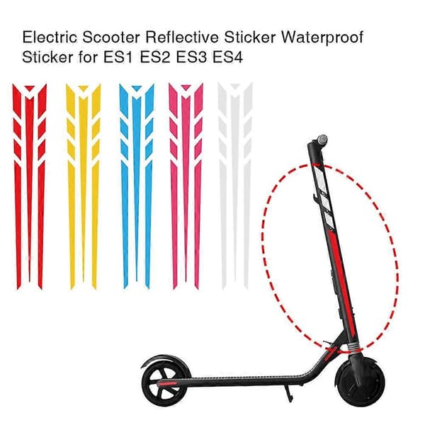 Høykvalitets Reflekterende Styling Klistremerker for No.9 Elektrisk Sparkesykkel Skateboard Tilbehør (Blå)