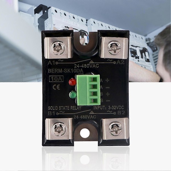 BERM-SK40DA 40A AC 3-32V Input Enkeltfaset Solid State Relæ DC til AC Regulator QinHai