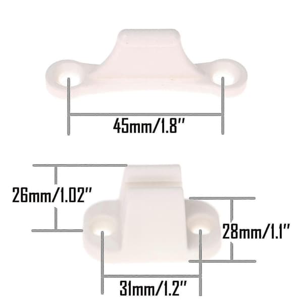 2 par Dørfang Nylon Hvid Dørholder Til Campingvogn Autocamper Campingvogn Båd