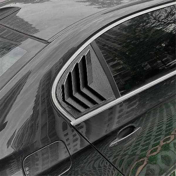 Bil Bagrude Skodde Dæk Trim Vindue Lamel Side Ventilations Trim til 5 Serie E60 2004-2010 Kulfiber