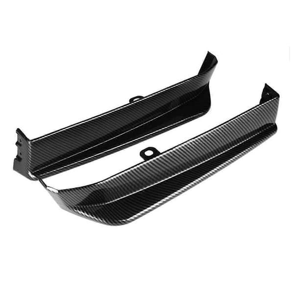 2 ST Anti-Rep Bil Bakre Stötfångare Läppförkläden Spats Splitters Tillägg Sidoförkläden Keps Spoiler för ,C