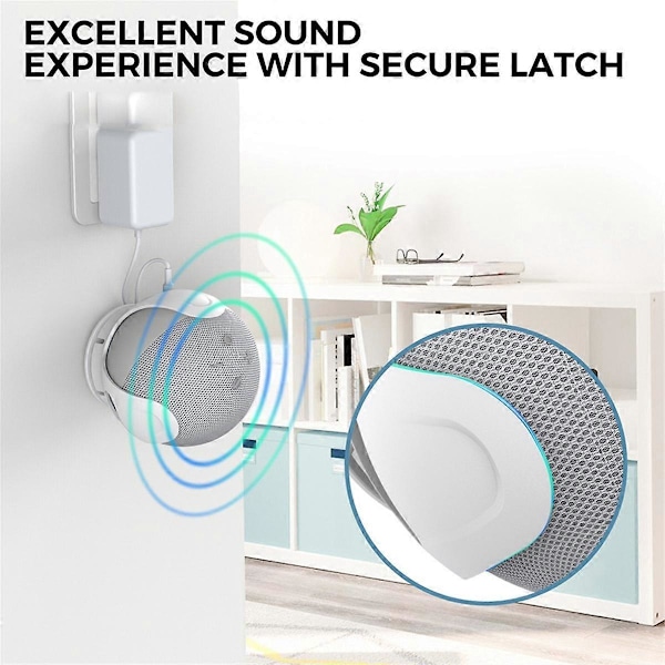 Väggmonterat plasthögtalarfäste Bluetooth-högtalarställ med kabelhanteringstillbehör för 5/4