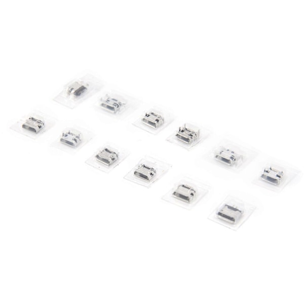 12 kpl Mini USB -liitin ruostumattomasta teräksestä, liittimen korjausvaihtoadapteri, sähkötarvikkeet
