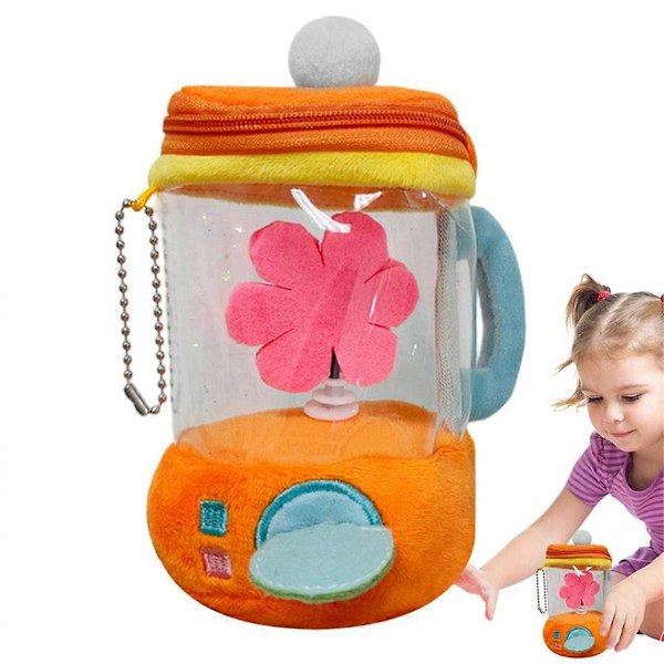 Mjukis Mixer Docka Tecknad Blomma Mixer Gosedjur Mjuka Kompisar Dragsko Roterande Leksak Barn Sovdocka