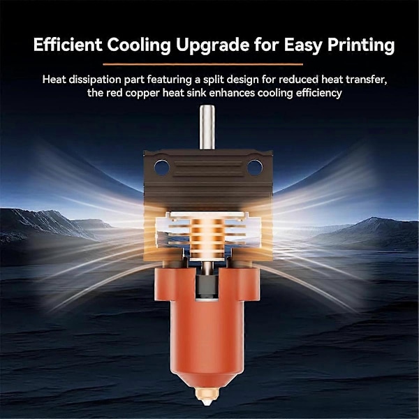 3D-skrivartillbehör -10 3 Hotend Kit 24V 40W Extruder Munstycke 0,4mm