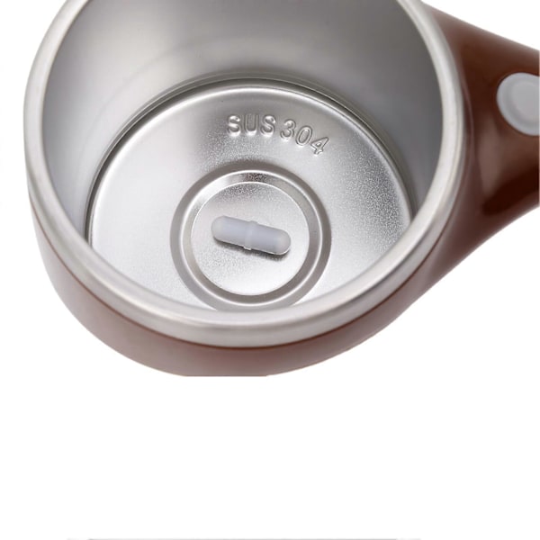Självrörande Mugg 380ML Automatisk Magnetisk Blandning Anti-Stänk Batteridriven Blandningsmugg Kaffefärg