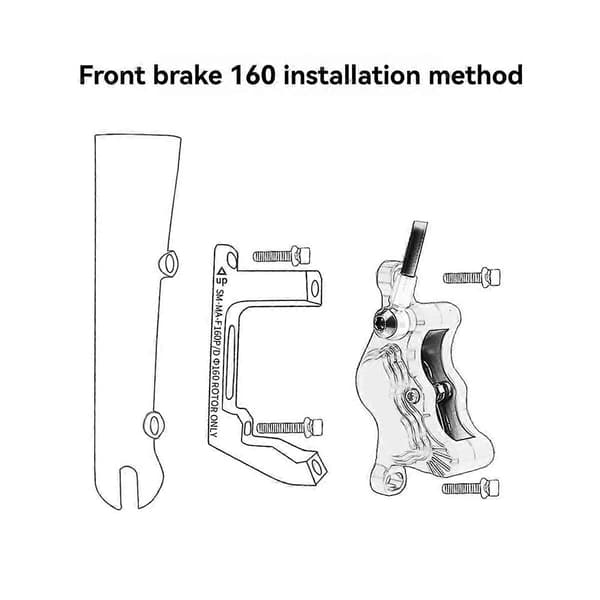 Skivebremsfesteadapter Ultralett Flat Montering PM/IS Konverter Sykkel Tilbehør Rotor Exchange Brakett Front