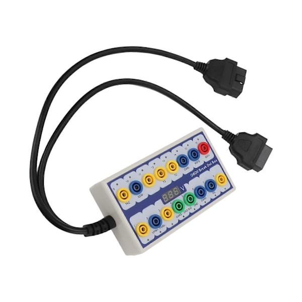 OBDII Breakout Box OBD2 Protokolldetektor med Diagnostikkabel Universal för Bil OBD Linjesignalöverföring
