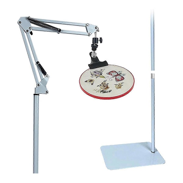 Broderirammeholder Lap Stand - Holder Stand Metal Broderiholder Stand Justerbar til Broderirammer B