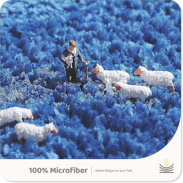 Tflycq Söt Badrumsmatta Badmatta 45 x 75 cm Halkfri Mjuk Duschmatta Plysch Mikrofiber Söt Badrumsmatta Vattenabsorberande Tjock Luddig Golvmatta, Maskintvättbar