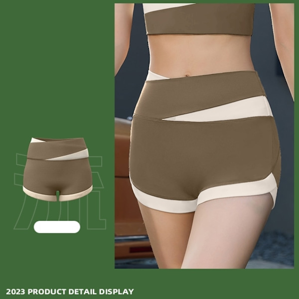 Träningsset Dam Yoga Tvådelat Set Dam 1pc Shorts - Cocoa M