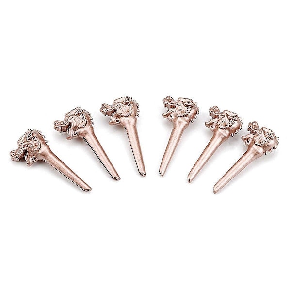 6 stk. Drage Metall Akustisk Gitar Bro Pins Strenger Fikserte Koner