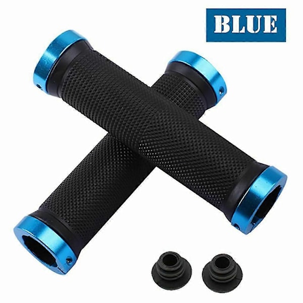2 STK Sykkel Mountainbike MTB Håndtak Grips Blue