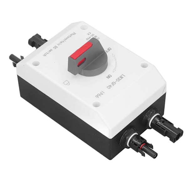 Fotovoltaisk DC Isolator Solströmbrytare IP66 Vattentät Isolerad Brytare för Soldriven Husbil 1200V DC 32A 4P 2 i 1
