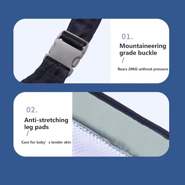 Bärsjal, justerbar bärsele, baby wrap sjal, amningssjal Dark blue