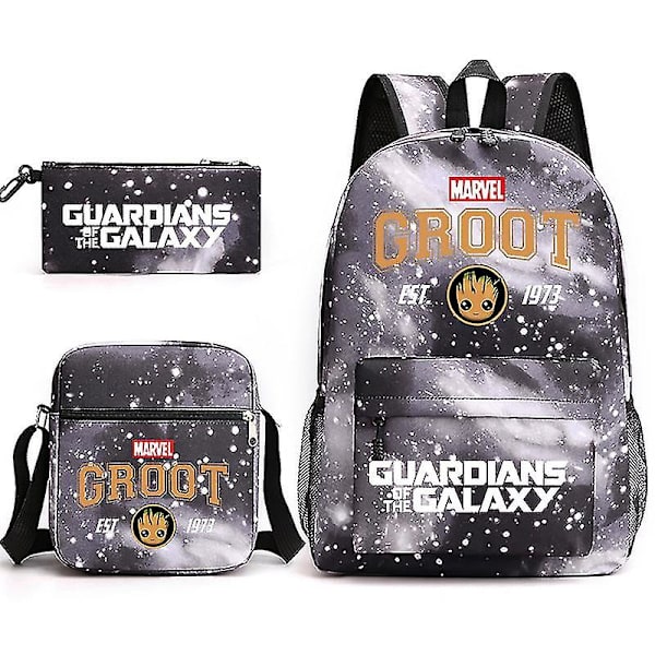 Guardians Of The Galaxy 3-pack Ryggsäckar Cartoon Barn Pojkar Flickor Skolväska Lättvikts Studenter Vattentät Kapacitet Mochilas style 28