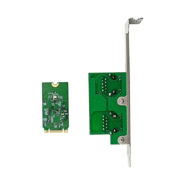 Gigabit Ethernet Server Adapter M.2 B+M Dubbelport Gigabit Server NIC 10/100/1000Mbps Ethernet NIC för PC