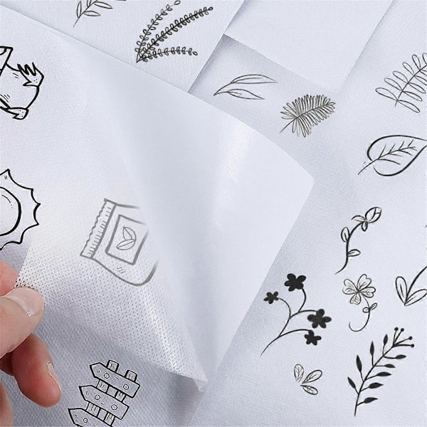 Stick & Embroidery Papper för Broderi Vattenlöslig Broderiöverföring för Överföring av Broderimönster 5 ST