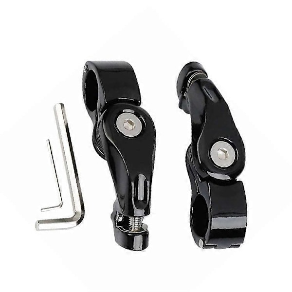 1-1/4 tums kort vinkel Highway Pegs Monteringssats för Touring Road Glide Motorskydd Fotpinnar Fäste Svart