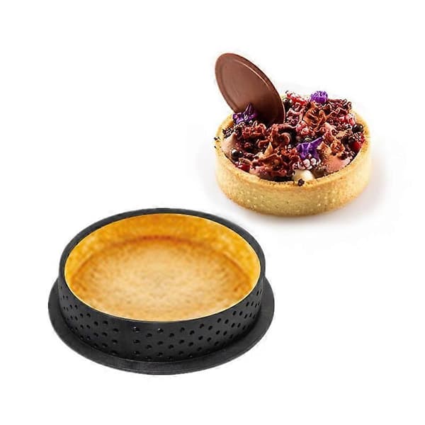 Mousseringer i rustfritt stål, kakesirkel, 8 cm diameter, sett med 8 (runde)