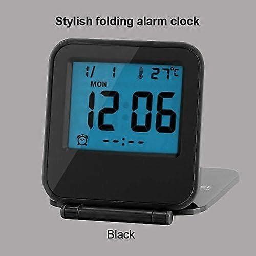 Mini taitettava digitaalinen herätyskello monitoiminen LED-kello kannettava