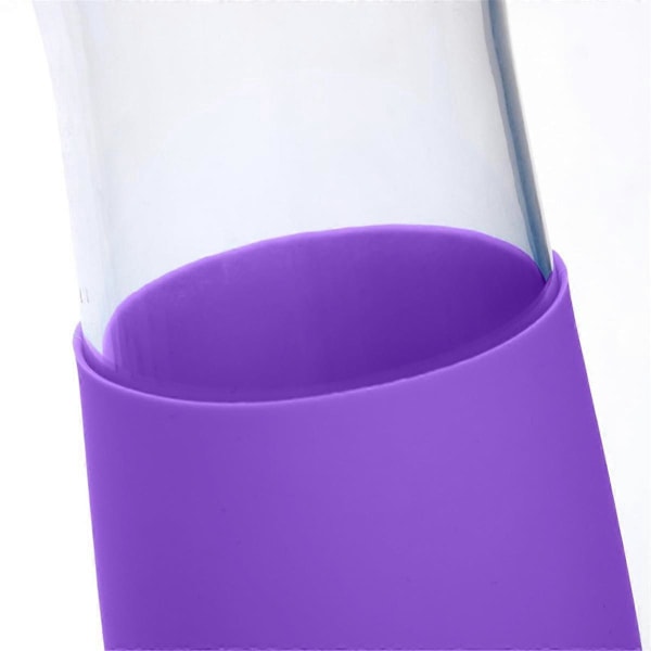 2 st Vattenflaskbottenhylsa för Cirkul 22OZ Flaska, Silikon Flaskskydd Vattenflaska Skyddande Lila