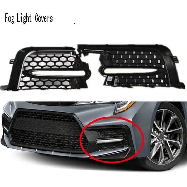 For Sedan SE XSE 4-dørs 2020 Front Tåkelysdeksler Bezel Tåkelys Grill